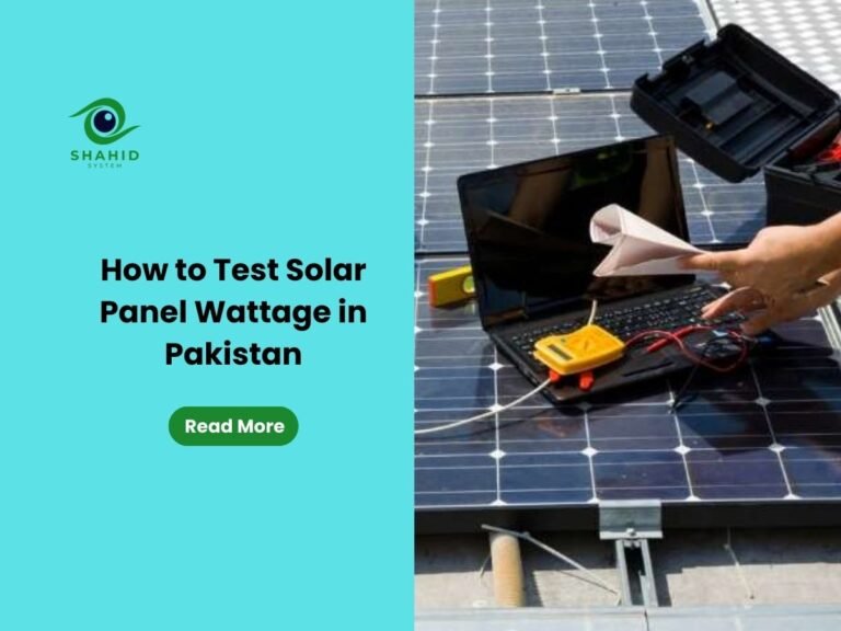 Test Solar Panel Wattage